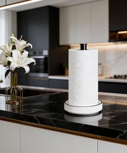 Paper Towel Holder (Farmhouse White)