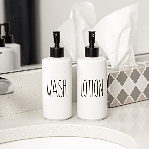 Porcelain 16oz Liquid Dispenser (WASH)