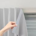 Blackout Curtains for Bedroom Sticky Curtain Blackout Window Cover Self Adhesive Curtains Rod No Drillng (47"W x 84"L (Pack of 1) / Light Grey)