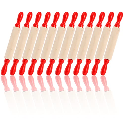 Set of 12 Mini Rolling Pin (7.9 x 1 inch)