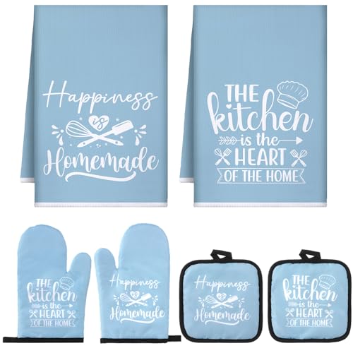 6 Pcs Kitchen Decor Accessories Set (Light Blue / Kitchen)