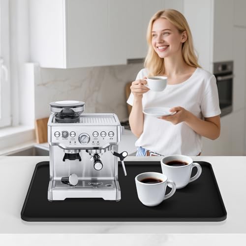 Silicone Coffee Mat (Black / 24" x 15.9")