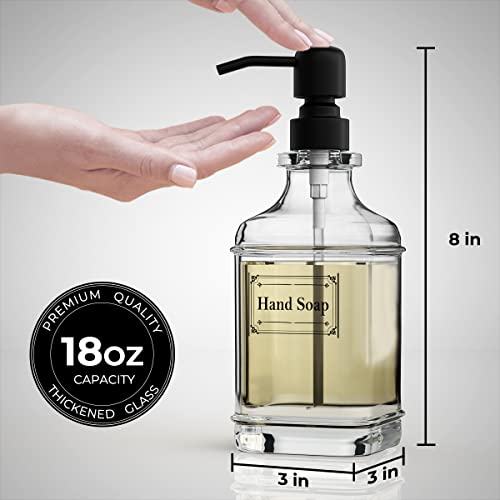 2 Pack Soap Dispenser (Black)
