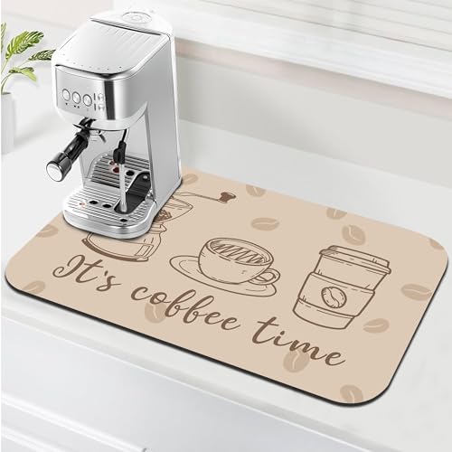 It's Coffee Time Coffee Mat 19" x 12" (It's Coffee Time / 19" x 12")
