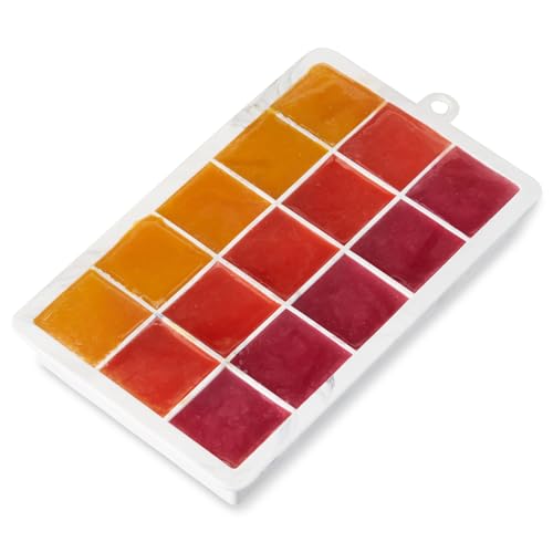 Ice Cube Tray with Lid (White Marble / 1.25-inch Cubes)