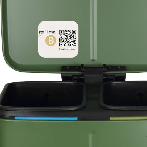 Marco 10.6 Gal Double Bucket Step Trash Can (Pine Green)