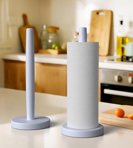 Wooden Paper Towel Holder Countertop (Standard / Blue Gray)