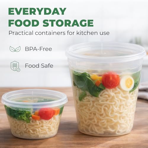 Clear Deli Containers with Lids (8oz)