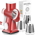 Rotary Cheese Grater Hand Crank Red (3 IN 1 / Red)