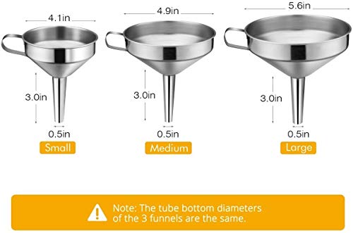 Kitchen Funnel (3 Pack (5.7" + 5.0" + 4.1"))