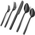 Black Silverware Set (40 Piece / Black)