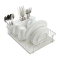 304 Stainless Steel Compact Dish Drying Rack (Silvery-grey)