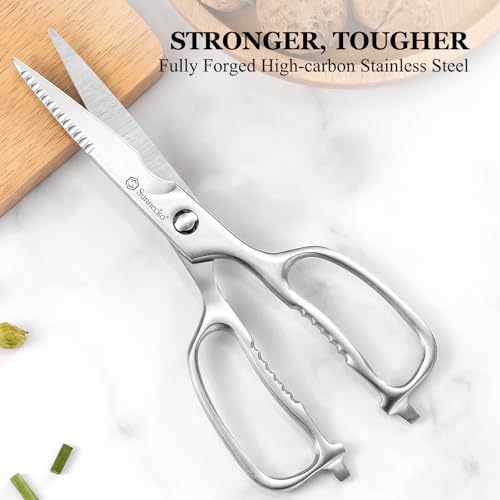 Kitchen Scissors for Food (8.5 Inch Silver)