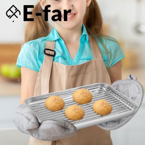 Small Baking Sheet with Wire Rack (9.4''x7.3'')