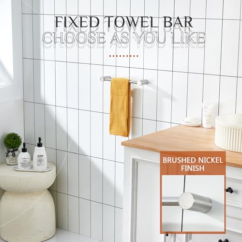 Towel Bars Brushed Nickel 16 (Brushed Nickel / 16-Inch)