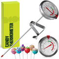Candy Thermometer with Pot Clip (White 1 Pack)