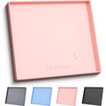 22" x 19" Extra Thick Silicone Mat Waterproof with Raised Edge (Pink / 22"L x 19"W)