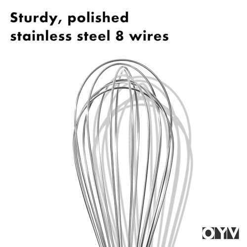 18 10 Stainless Steel Whisk (10 inch silver)