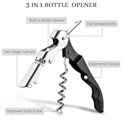 Wine Openers Bulk 20 (20 PCS - Black)