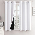 White 100% Blackout Curtains for Bedroom 63 Inches Long 2 Panels (42"W x 63"L (Pack of 2) / White)