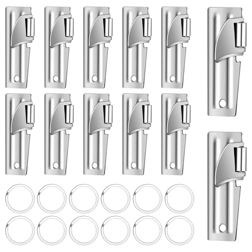 12 PCS P 51 Military Style Can Openers with Key Rings (Style 5 (P51))
