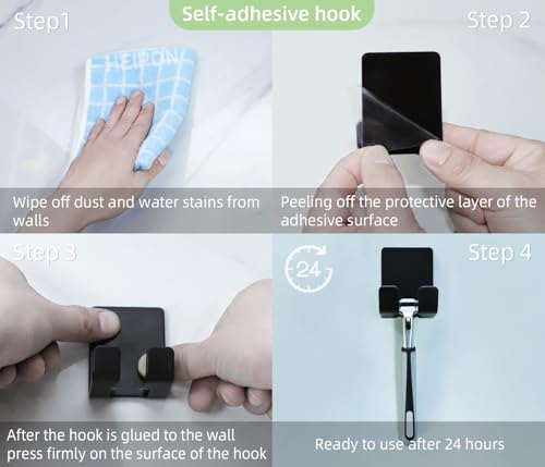 Razor Holder for Shower (Black)