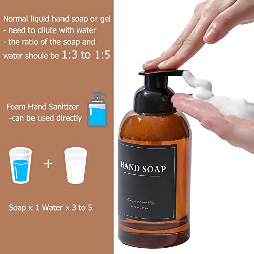 2 Pack Foaming Soap Dispenser (Amber)