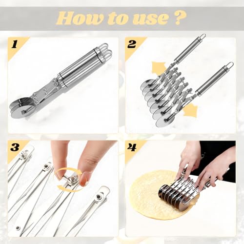 Wheel Pastry Cutter (5 Roller)