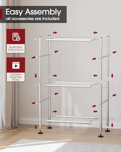 Storage Shelves (Silver / 18.0W x 12.0D x 30.0H (3T))