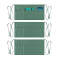 Waist Apron with Pockets (Green - Pack of 3)