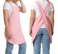 Soft Cotton Linen Cross Back Pull (Pink)