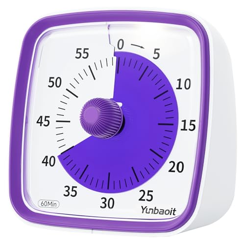 Visual Timer with Night Light (Purple)