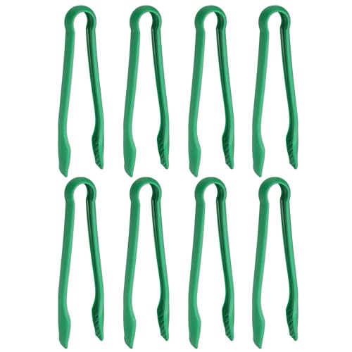 8 Pcs Toaster Tongs (10 Inch / Green)