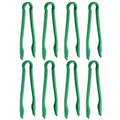 8 Pcs Toaster Tongs (10 Inch / Green)