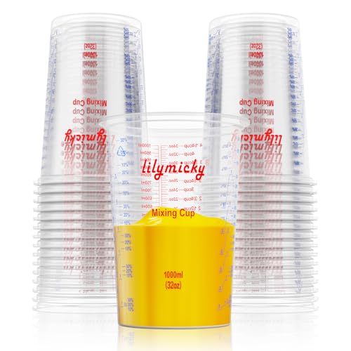25 Pack Plastic Mixing Cups