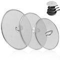 3 Pack Splatter Screens for Frying Pan (10", 11.5", 13")
