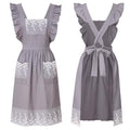 Vintage Aprons for Women (Grey)
