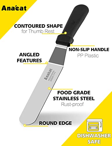 Icing Spatulas (4"+6"+8" Blades)