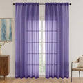 Purple Bedroom Curtains 2 Panel Sets 90 Inch Length (Purple / 59"W x 90"L (Pack of 2))