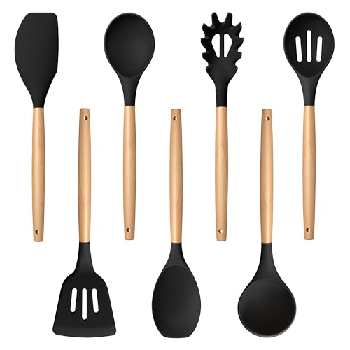 Cooking Utensils Set of 7 (Black)