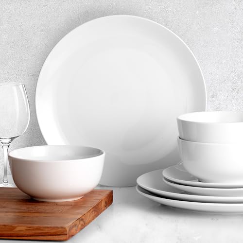Icon Porcelain Dinnerware Set (Iconic white / Service for 6)