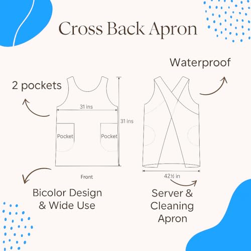 Blue Cross Back Apron (Bib Type Blue 13/15)