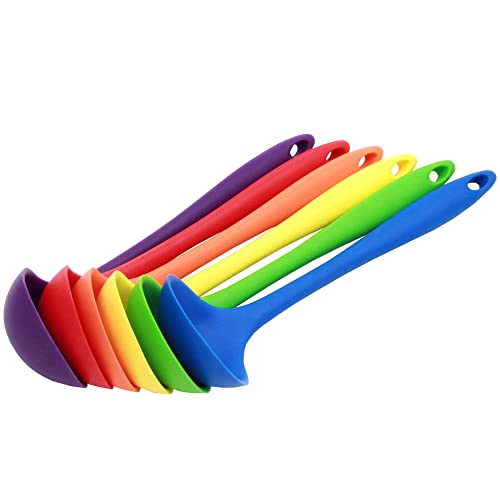 Premium Silicone Cooking Ladle (Blue / 11.25 inch)