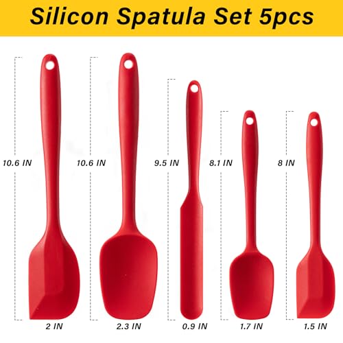Silicone Spatula Set (Red)
