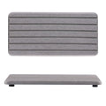 2 PCS Water Absorbent diatomite Coasters (8.3 x 4 inches / Grey)