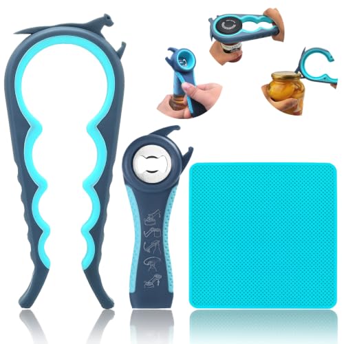 Jar Opener for Weak Hands (Blue and Grey)