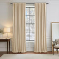 Window Treatments Drapes (Biscotti Beige / 42"W x 90"L (Pack of 2))