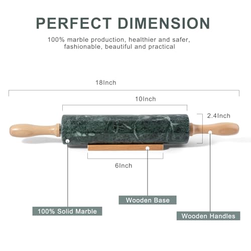Indian Green Marble Rolling Pin (Indian Green)
