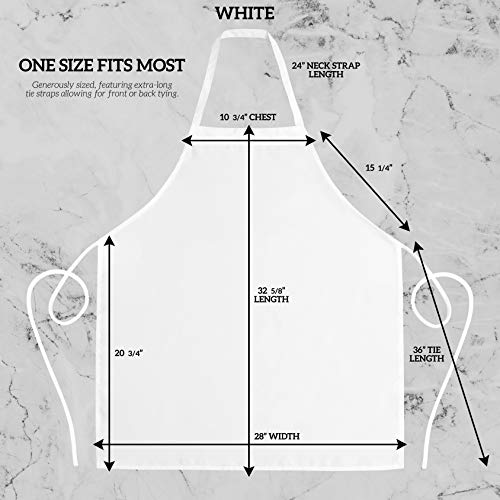 120 Pack Professional Chef Apron (White 120 Pack)