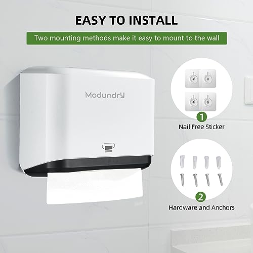 Multifold Wall Mount Paper Towel Dispenser for Bathroom (210 Sheet / 5859-white)